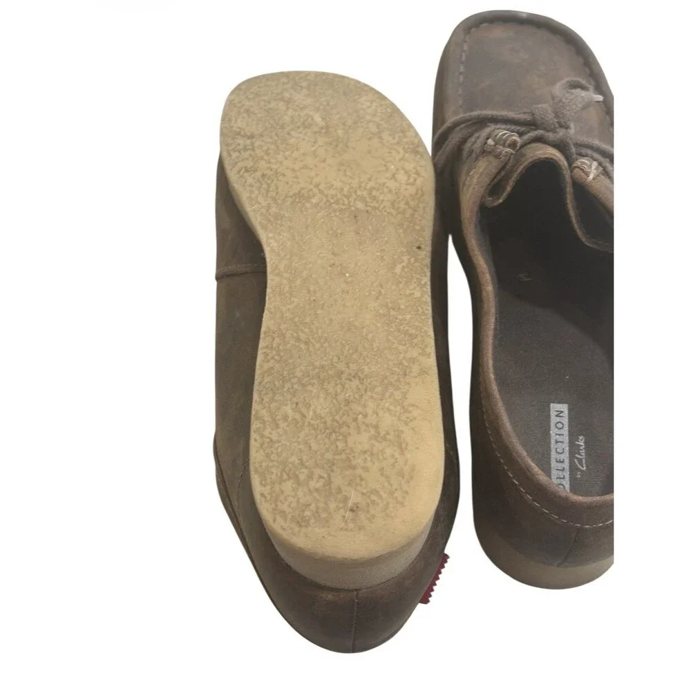 NEW Clarks Women’s Padmora Brown Leather Wallabee Moccasins Size 8